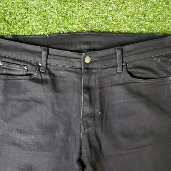 Mnml Womens Jeans 36 X 32 Black Distressed Stretch - Picture 4 of 9